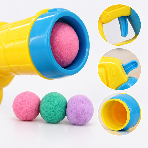 FetchShot barrel trigger and soft ball detail