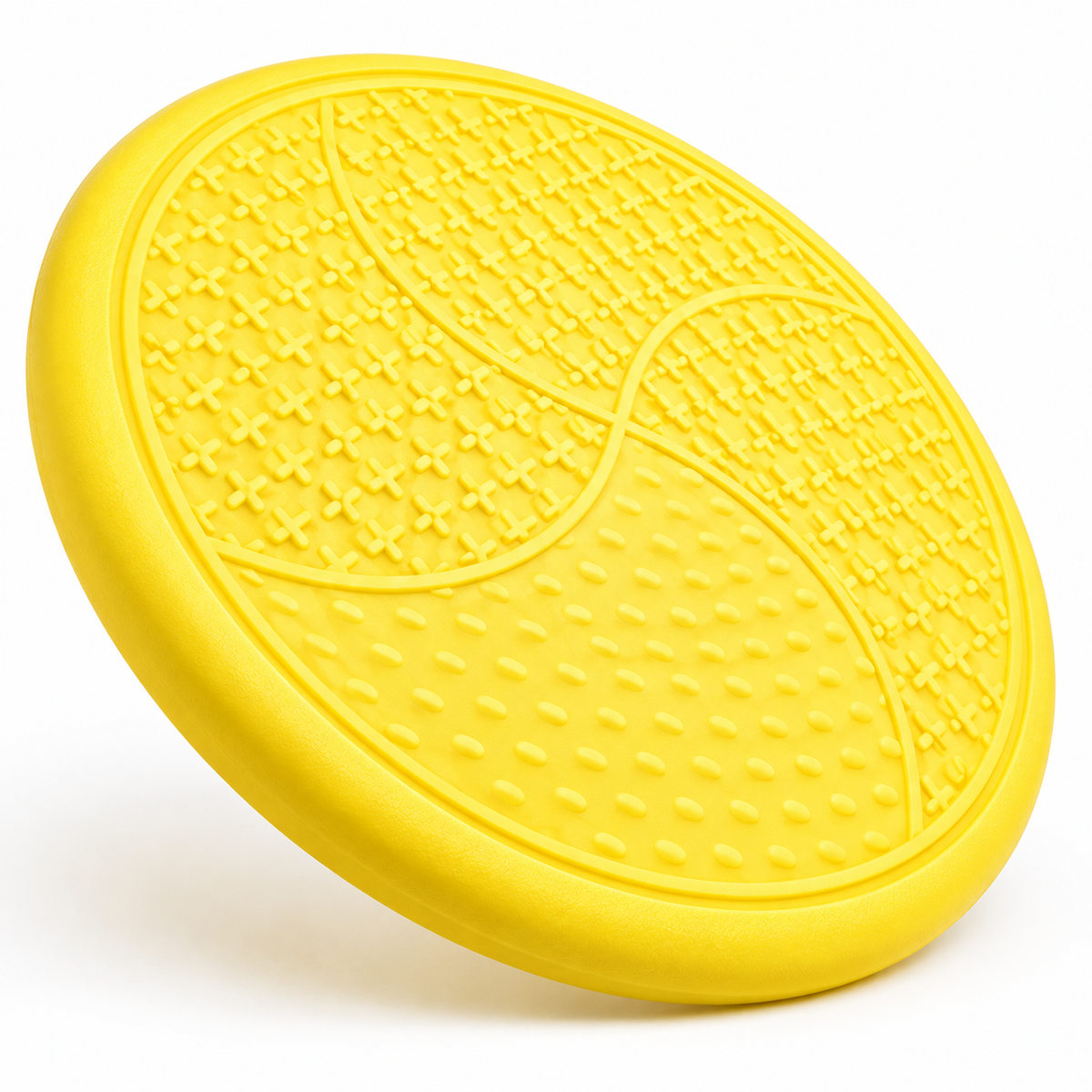 Close-up textured surface detail of GlideDisc dog toy